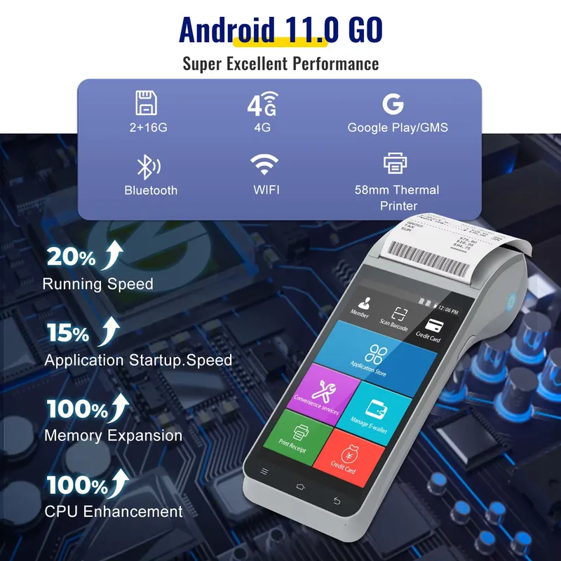 Z91 5.5inch Touch Screen Andro - огляд і ціна Receipt Printer